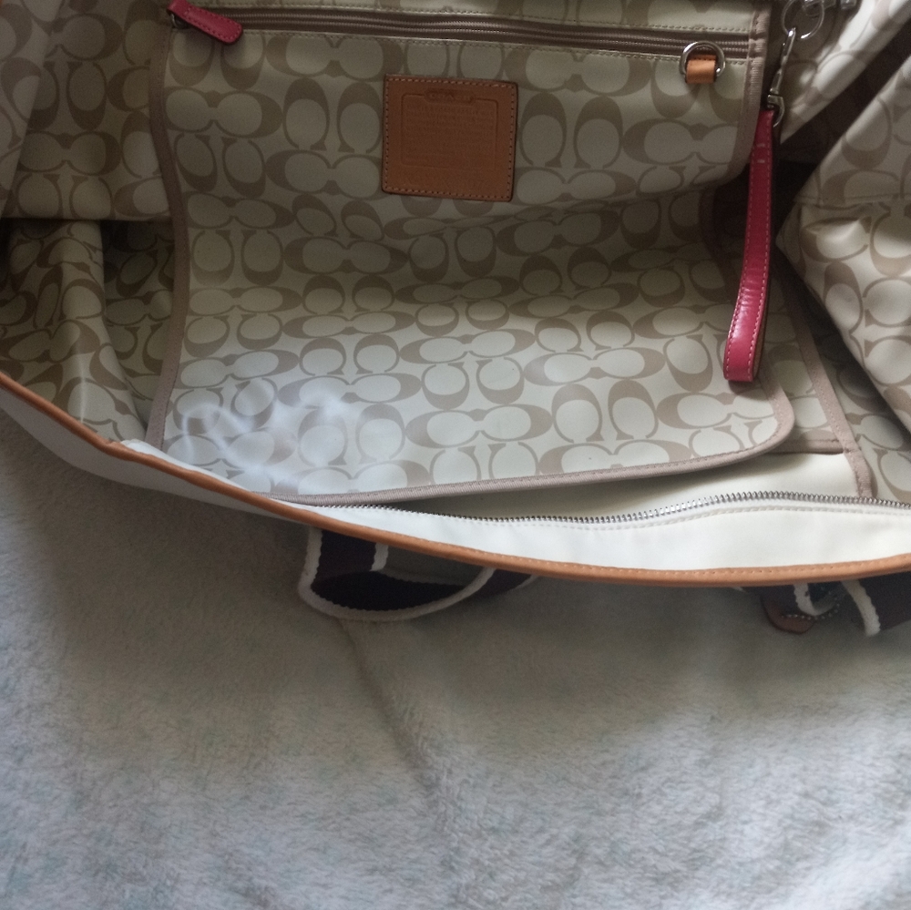 Coach lips tote bag